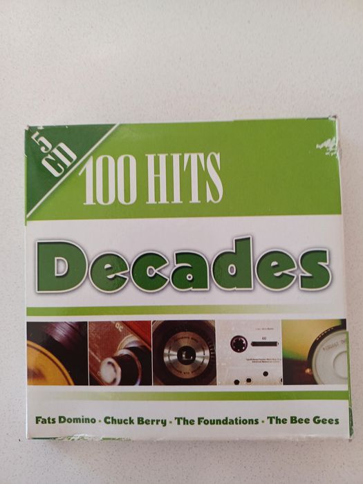 Caixa 5 Cd's 100 Hits Decades