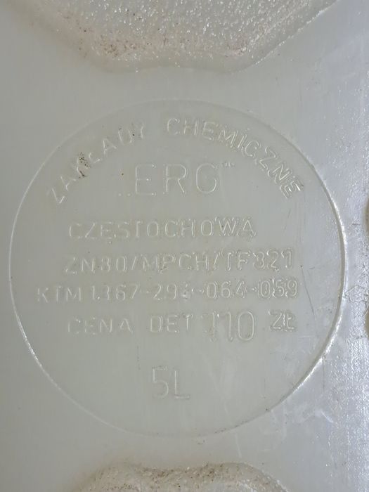 Stary plastikowy kanister 5L PRL – bańka na wodę  vintage