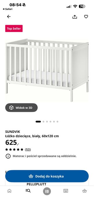 Łóżeczko plus przewijak