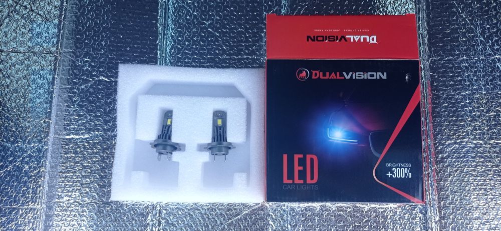 Лампи в передній фари H7 (PX26D)  55W 12V  +300%, в салон T10 {W5W}