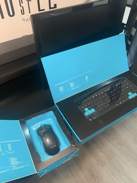 Conjunto GAMING - Monitor, Teclado Mecânico, Rato e Tapete NOVO SELADO