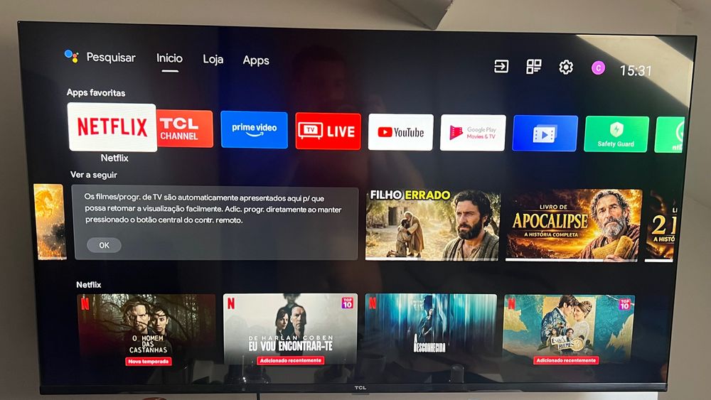 televisão Android TCL “40 polegadas”