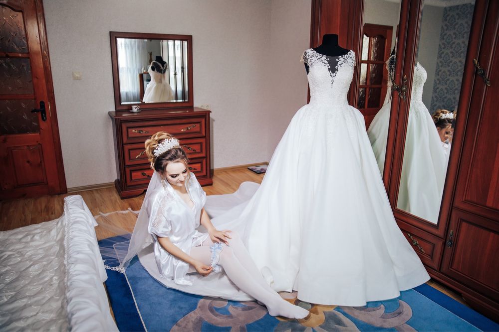 Весільна сукня фатінова