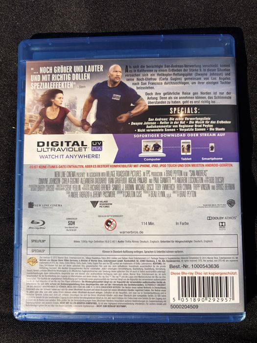 San Andreas Blu ray