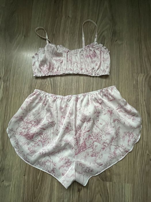 Комплект TOILE SILK топ + шорти штучний шовк S новий