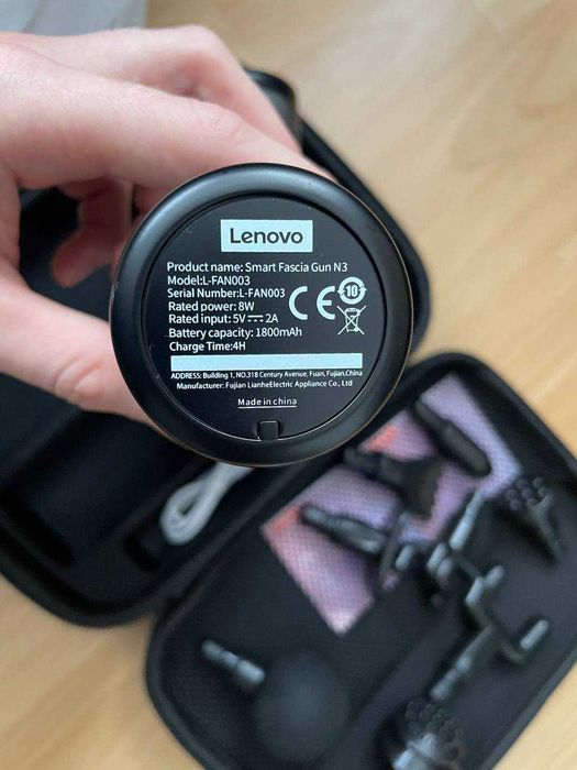 Масажер Lenovo Масажний пістолет 8 насадок Акумуляторний