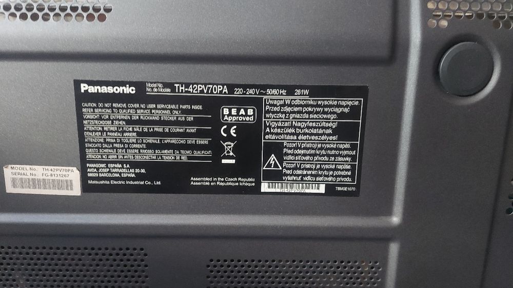 Telewizora Panasonic TH-42PV70PA