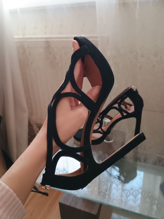 Босоніжки штучна замша