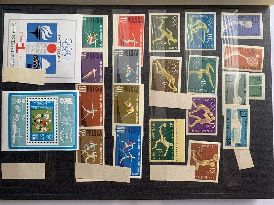 Почтовые марки «Спорт»иностр.не гашен(чистые)