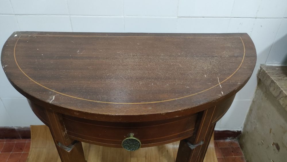 Móvel de entrada hall telefone, cadeira e banco