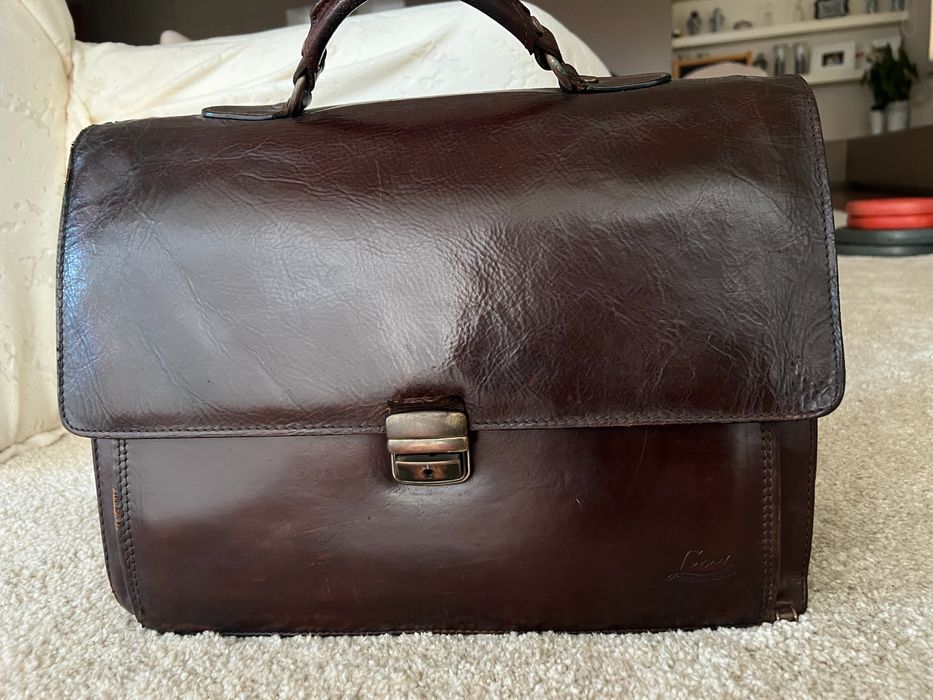 Pasta em pele vintage