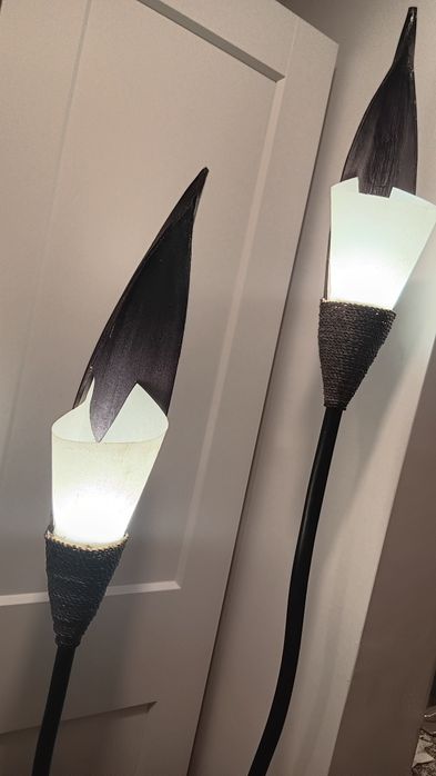 Biombo com iluminação mais candeeiro