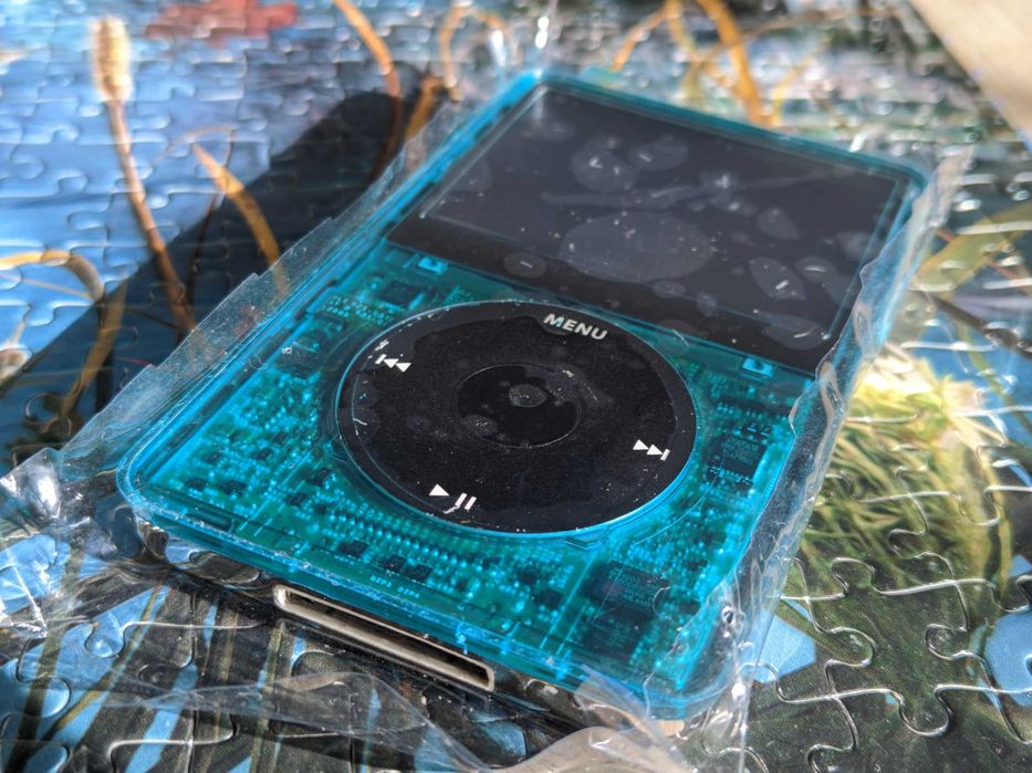 Apple iPod Classic 5.5 Gen (Wolfson WM8758) Turkusowy Neon Vintage + 55 gier