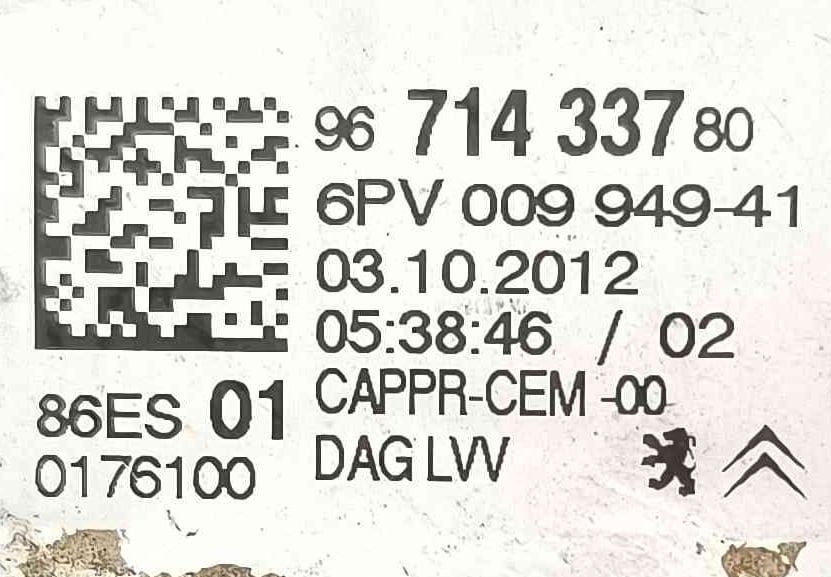 Pedal do Acelerador 9671433780 - PEUGEOT 2008 I