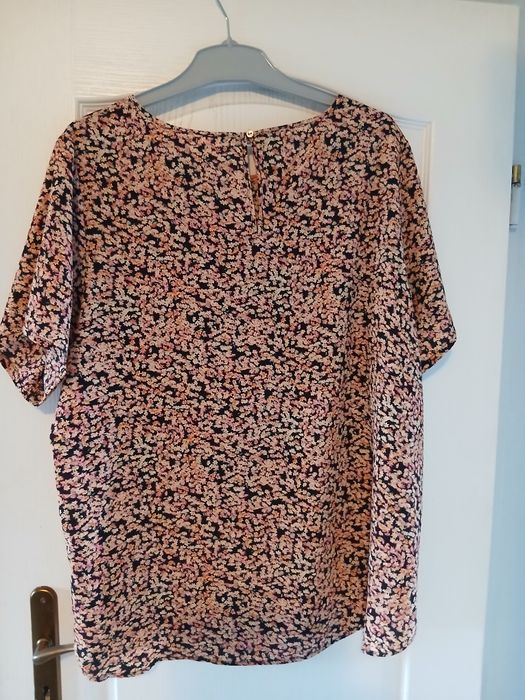 Bluzka only carmakoma plus size 52 54 kwiaty