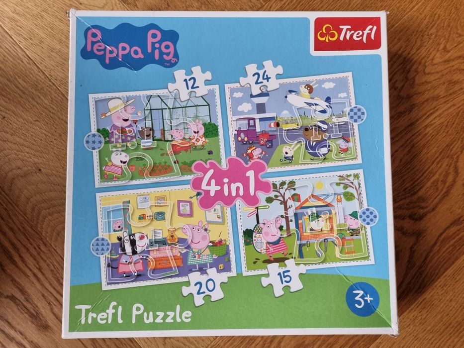 Puzzle Trefl 4 w 1 - Świnka Peppa