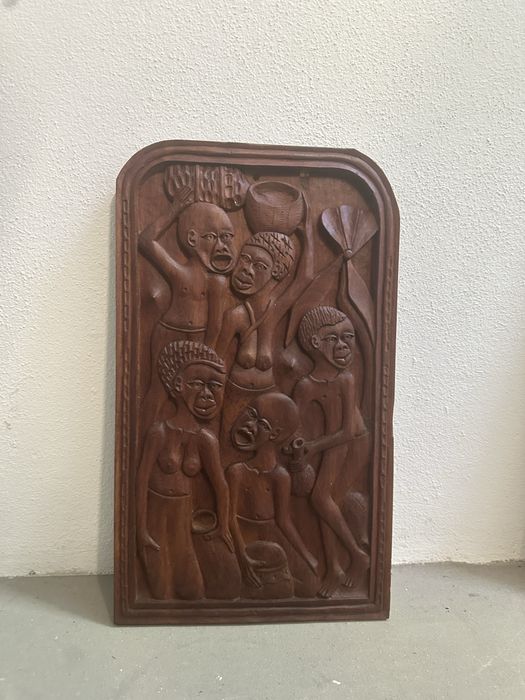 2 Quadros de Madeira africana