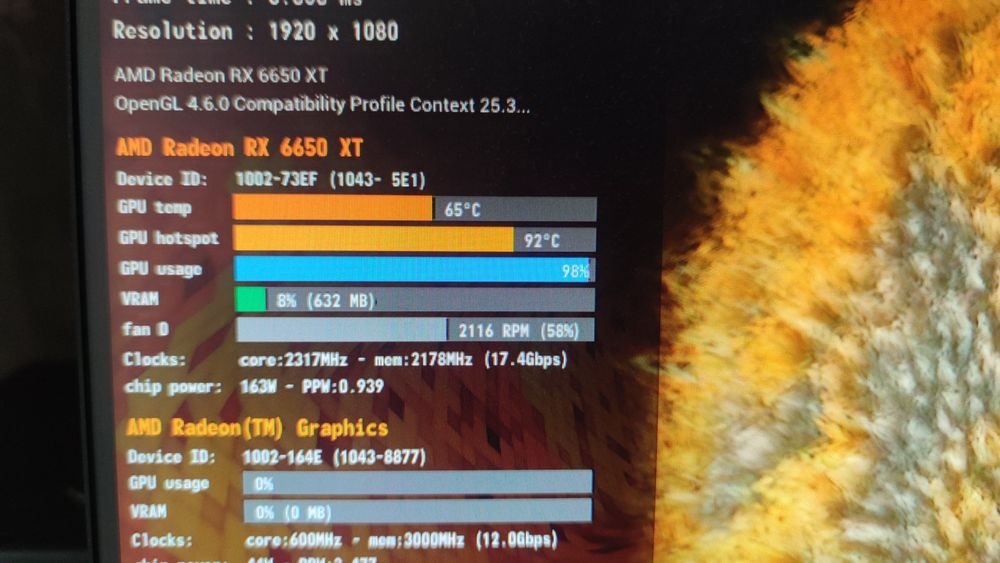 Asus ROG Strix RX 6650XT V2 OC Тест FurMark прилагаеться: 8 800 грн ...
