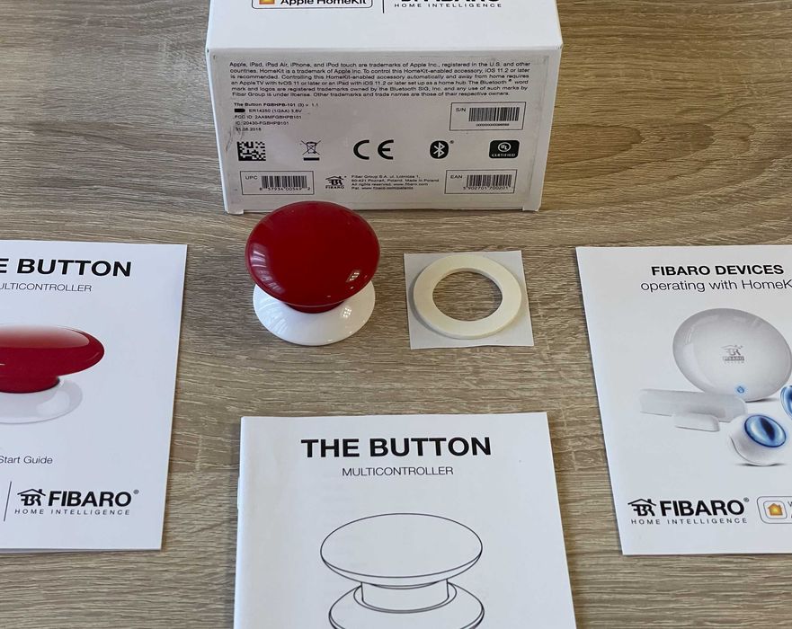 Розумна кнопка The Fibaro Button для Apple HomeKit (Red). Нова: 1 000 ...