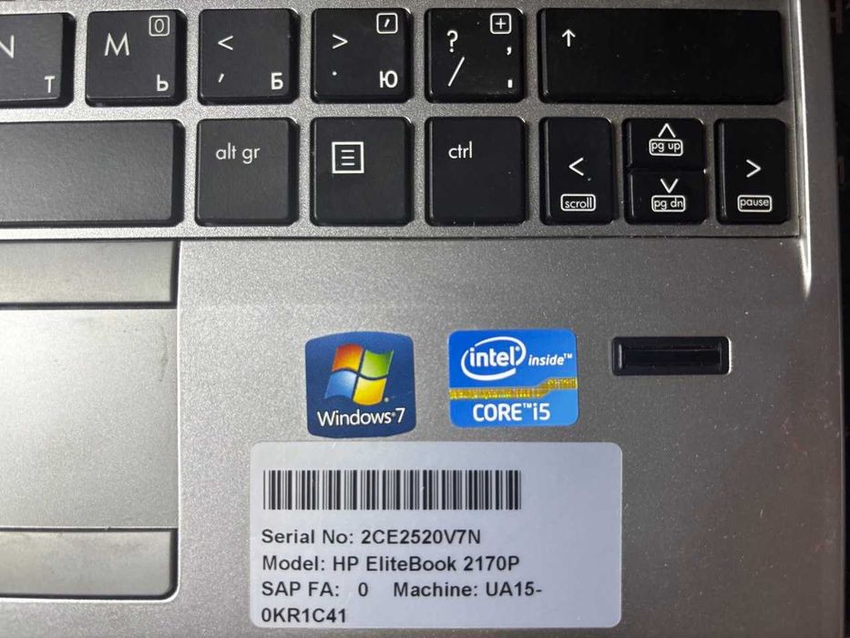 Ноутбук HP EliteBook 2170p / 8GB RAM / HDD 500GB / Core i5 - 3427U