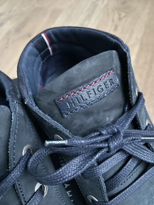 Tommy hilfiger r. 41 meskie botki trzewiki buty granatowe za kostke