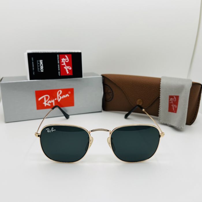 Солнцезащитные очки Ray Ban Frank 3857 Gold-Black 51мм стекло