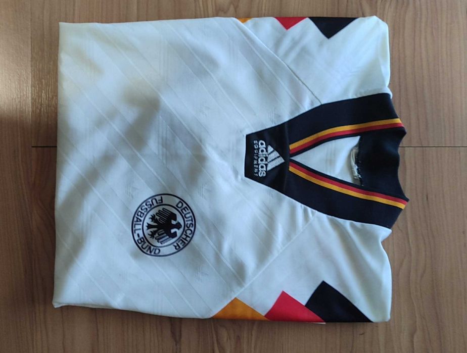 Camisola Retrô Seleção da Alemanha  1992 - Masculina Adidas