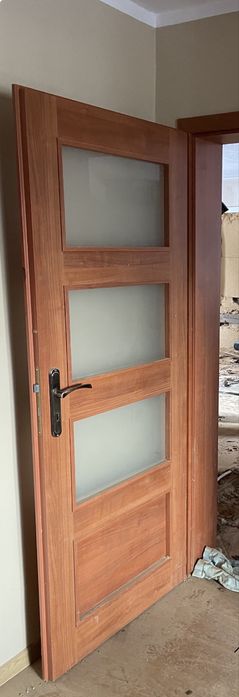 Drzwi lewe 90 cm drewniane