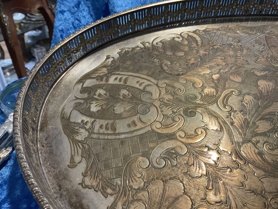 Grande bandeja casquinha inglesa com 45x28 cm .anúncios abaixo