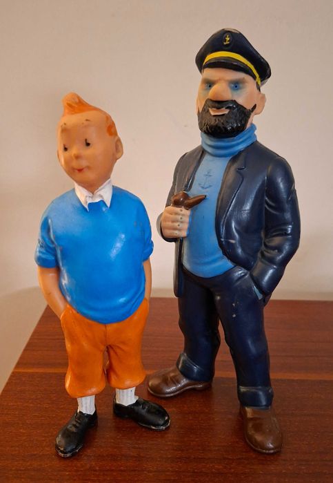 Raras Figuras de Tintin e do Capitão Hadock