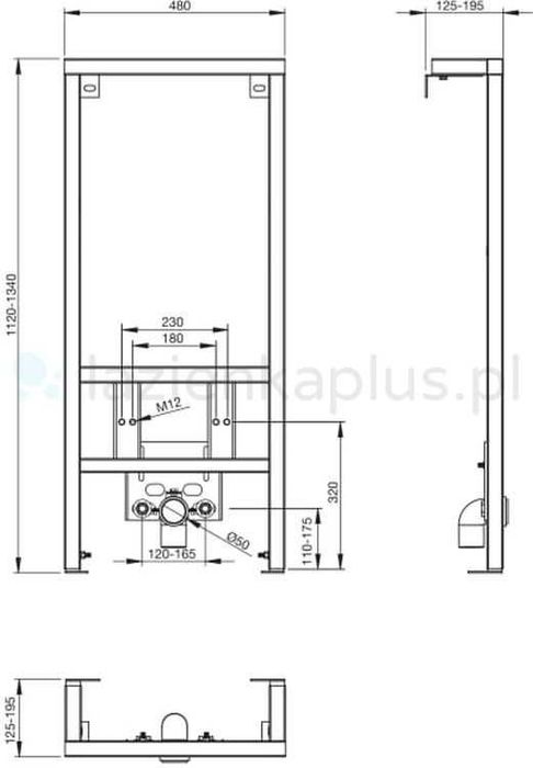 Roca stelaż podtynkowy do bidetu