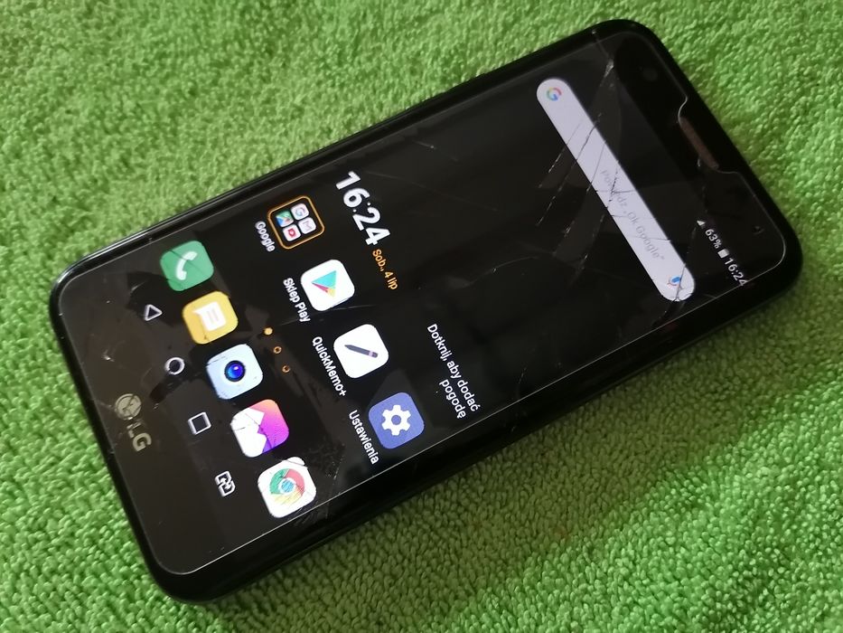 Smartfon LG K10 - (2017) - USZKODZONY - Działający - (czytaj opis)