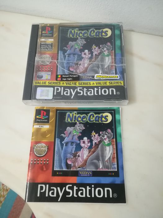 Nice cats ps1 caixa e manual sem o CD do jogo