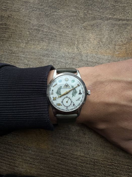 Girard Perregaux Masonic dial 34 mm bk