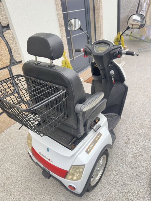 Moto eletrica 3 rodas goose mobilidade reduzida