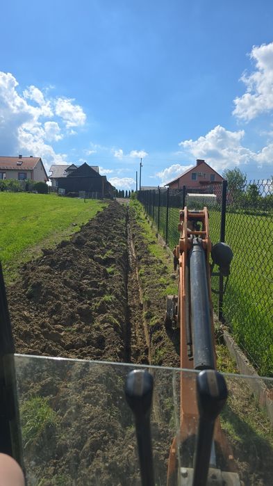 Usługi minikoparka ,wykopy,  drenaż