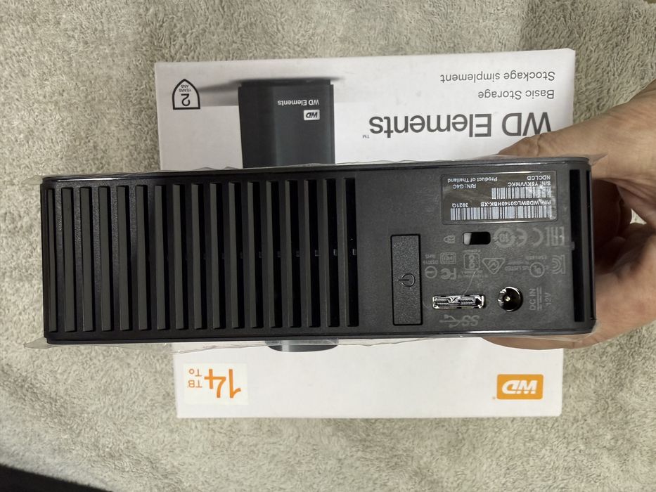 Внешний hdd WD Elements  12tb 14Tb 16tb usb 3.0