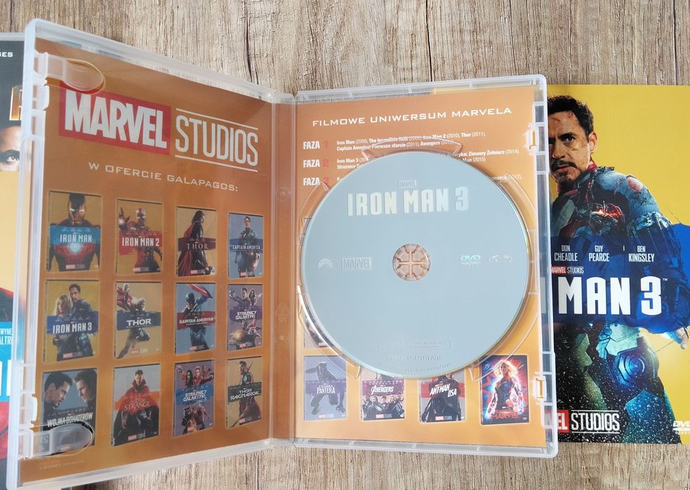 Komplet 5 płyt DVD Marvel Studios