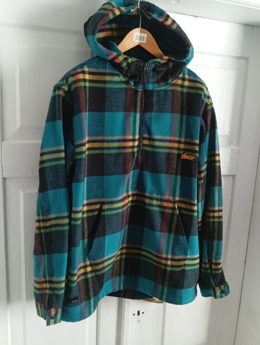 bluza z kapturem w kratę marki Pull&Bear z linii STWD r. XL