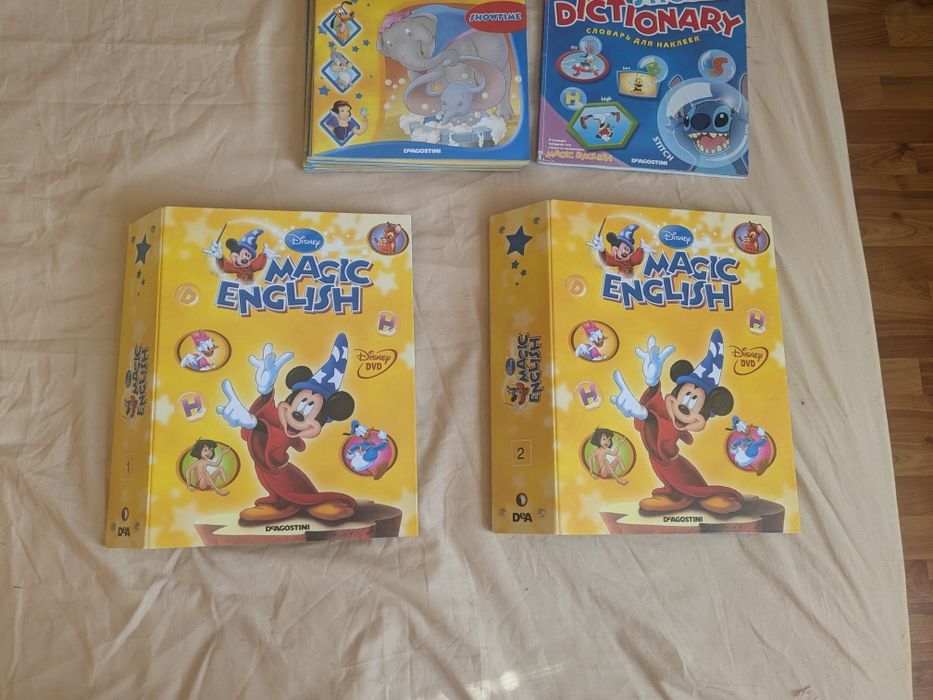 DVD-диски Disney Magic English. Та журнали Disney Magic English від 1 до 55
