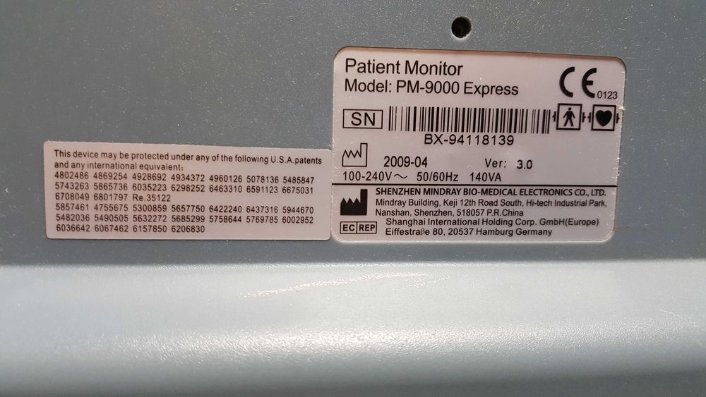 MINDRAY PM-9000 Express - Monitor Pacjenta Zielona Góra • OLX.pl