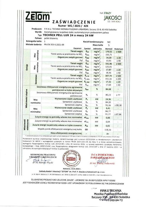 Kocioł z podajnikiem na PELLET 24KW palnik SV300