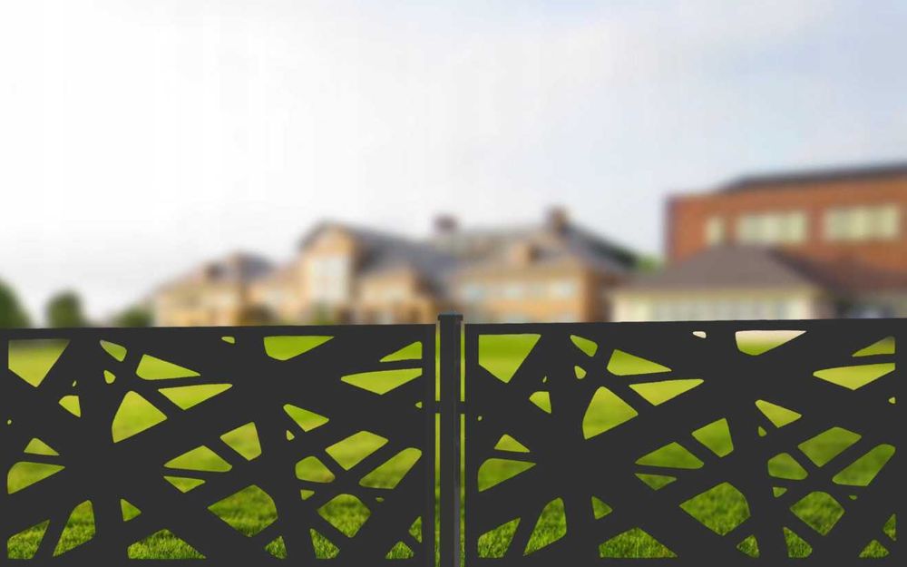 Nowoczesny panel laserowy ażurowy przęsło pomysł na ogrodzenie do domu