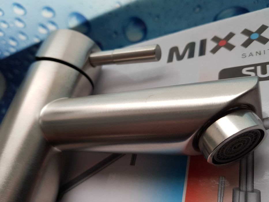 Смеситель змішувач для умывальника Mixxus Sus-001-A нержавейка