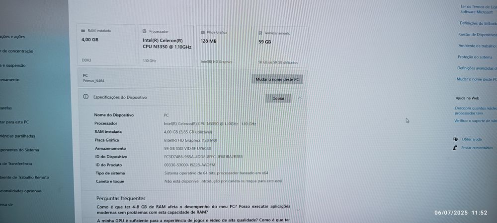Vendo Primux Mini Pc N464