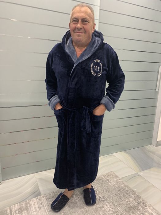 Халат махровый мужской. Большие размера