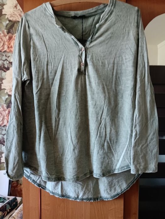 Dekatyzowana koszula khaki