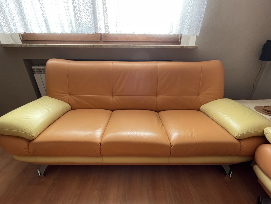 Komplet skórzany 3+2+1