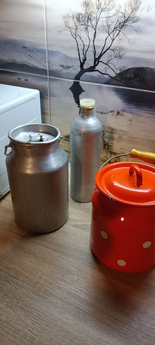 Бідончик алюмінієвий і емалірований