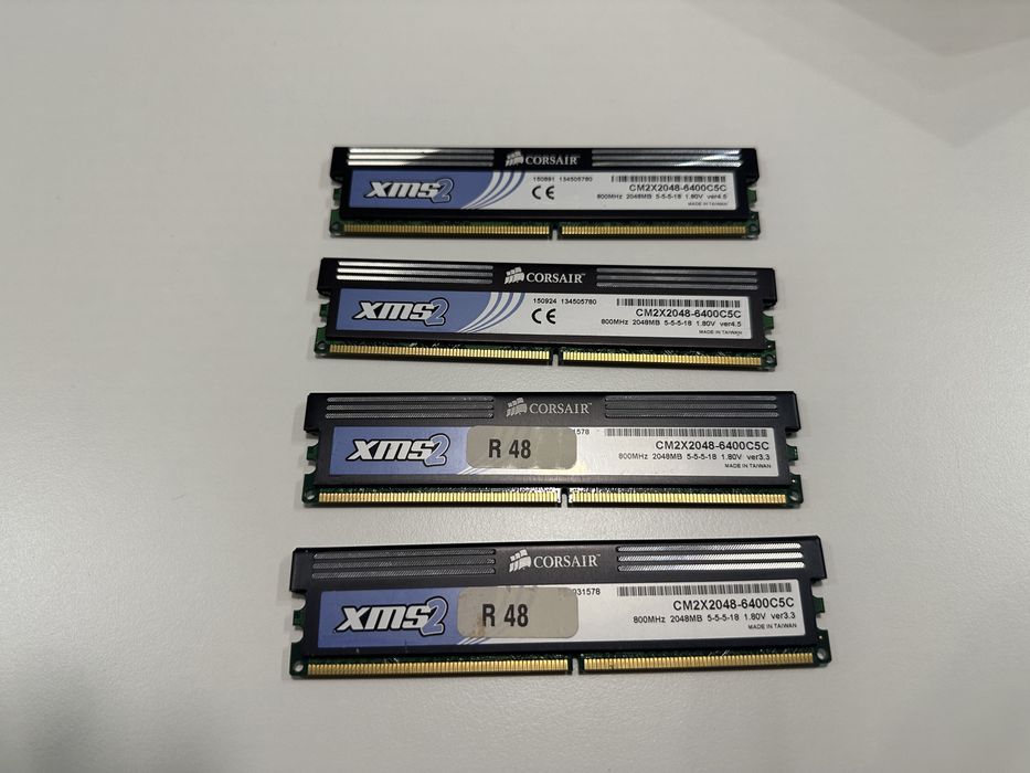 Pamięć RAM CORSAIR XMS2 DDR2 8GB 4x 2GB 800 MHz